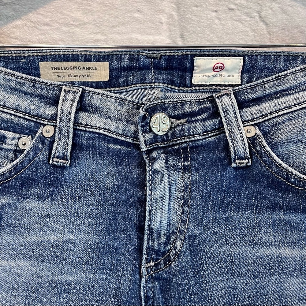 AG Adriano Goldschmied 25R The Legging Ankle Super Skinny REV1389-18Y Blue Jeans - Picture 7 of 12